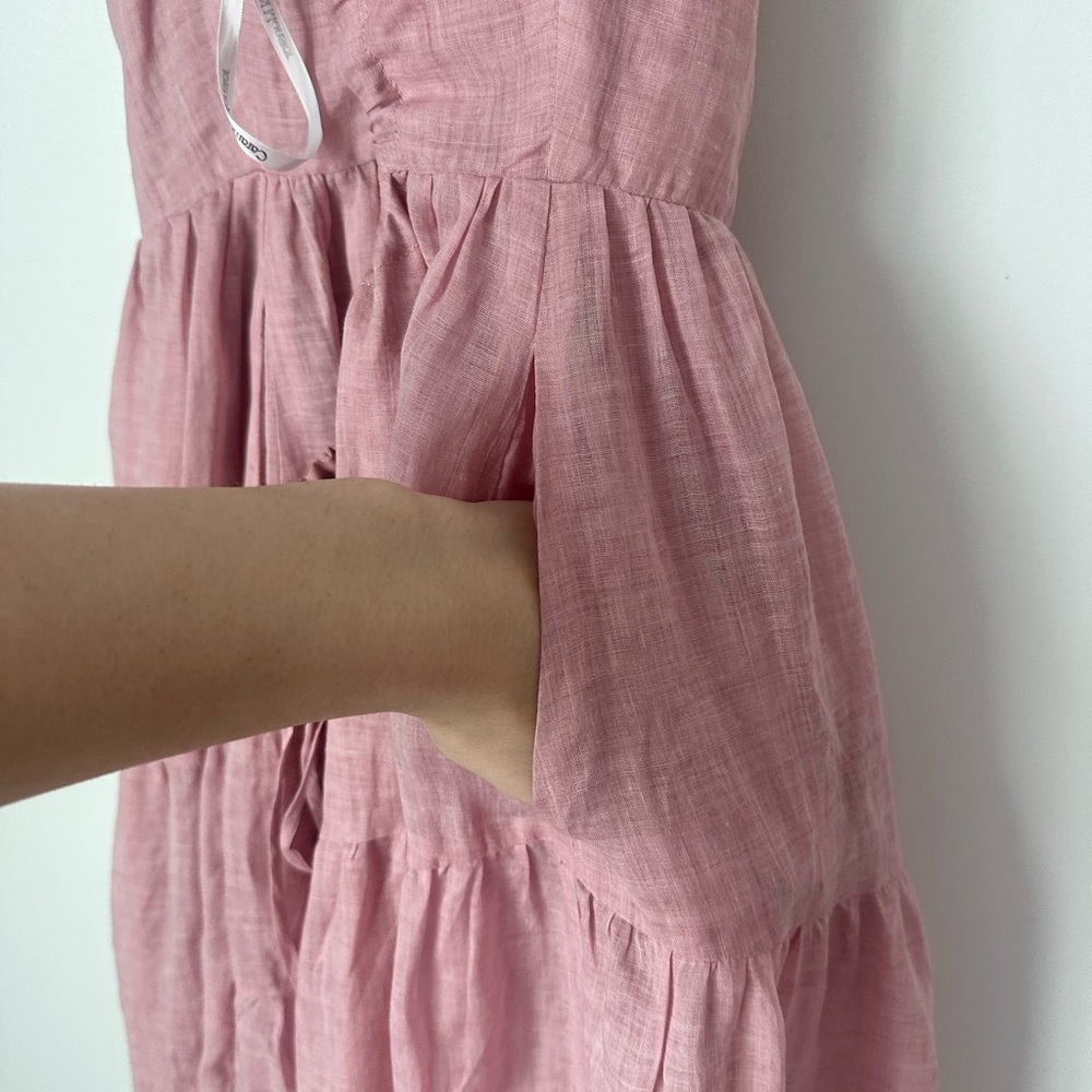Elegant Pink Strappy Dress - Picture 4 of 6